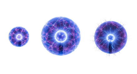 Futuristic Digital Spheres with Glowing Network.