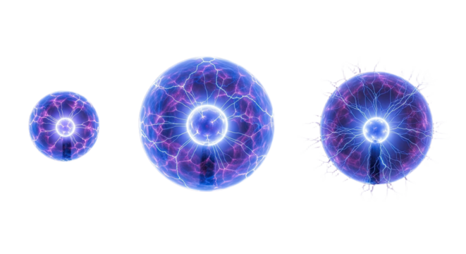 Futuristic Digital Spheres with Glowing Network.