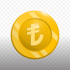 Glossy Detailed Pound Sign Currency Coin Financial Illustration