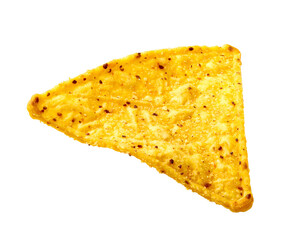 Golden, crispy, seasoned triangular snack