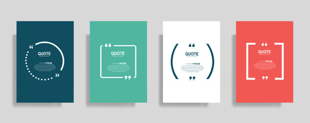 Modern quote templates for creative typography presentations and vibrant social media design, ready to inspire thoughtful conversation and engaging content