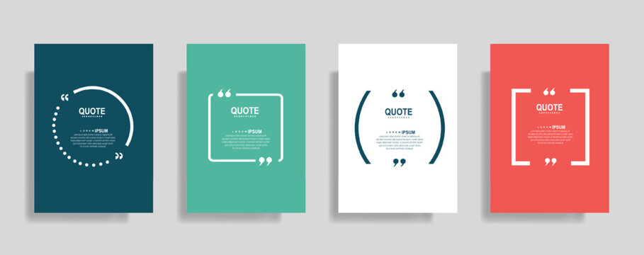 Modern quote templates for creative typography presentations and vibrant social media design, ready to inspire thoughtful conversation and engaging content - Powered by Adobe