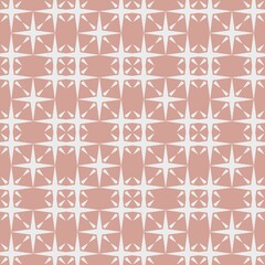 Boho Star Print. Seamless geometric pattern