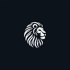 Lion head logo template vector illustration design