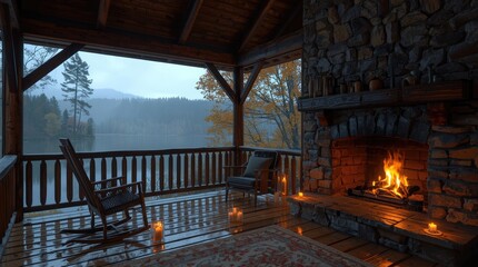 Fototapeta premium house in the woods