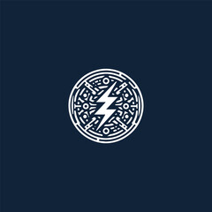 Electrician logo template vector illustration design