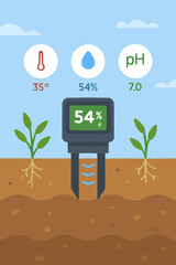 Soil Moisture Sensor in Farmland