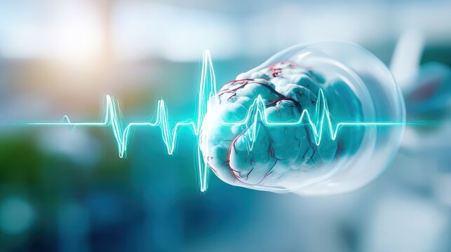 Exploring neurotechnology advancements in healthcare medical research facility digital art clinical environment close-up view innovation