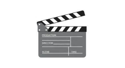 Film slate opens ready for production