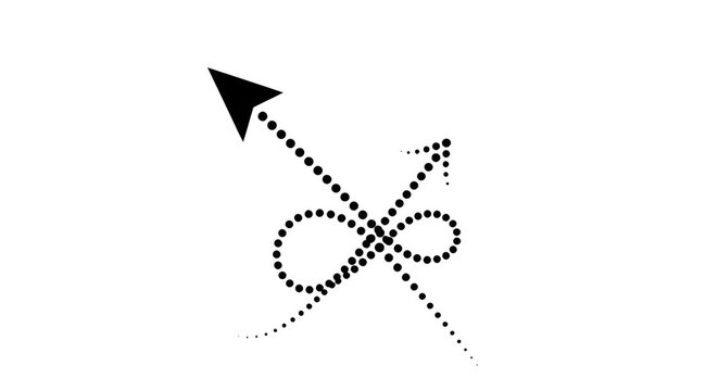 Intertwined arrow maze of cosmic circles - Powered by Adobe