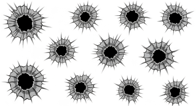 Spiky metallic stars in void