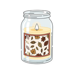 Autumn Candle Jar