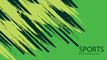 Dynamic Sport Background Template with Abstract Brush and Colorful Overlap Design