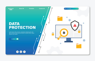 Data protection landing page template