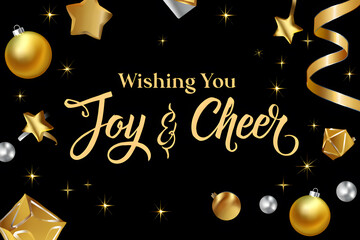 Wishing You Joy and Cheer, Festive Holiday Card