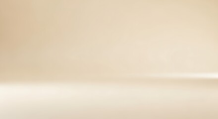 Soft Beige Gradient Background with Subtle Lighting and Horizon Line