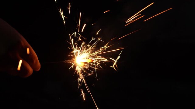 Different types of firecrackers are being burned during Diwali.