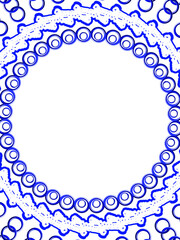 abstract blue background with circles