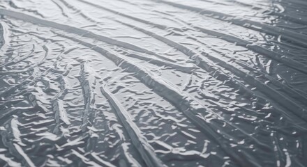 Obraz premium Abstract texture of wrinkled clear plastic film