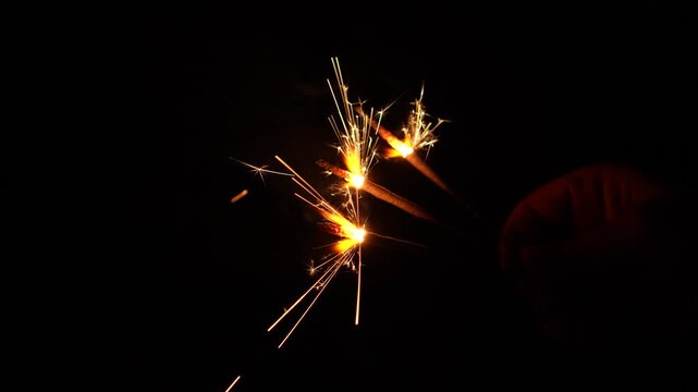 Different types of firecrackers are being burned during Diwali