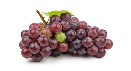 Fototapeta premium Bunch of Red Grapes with One Green Grape, Bunch of grapes, Fruit, Healthy food