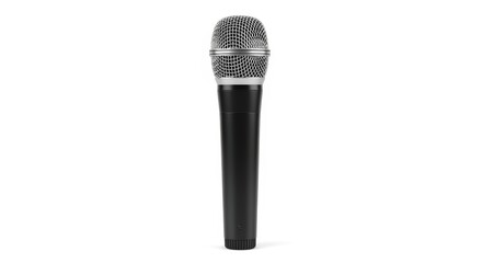 Professional Microphone Isolated on White Background, Audio, Sound, Music