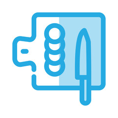 Cutting board icon design template