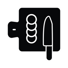 Cutting board icon design template