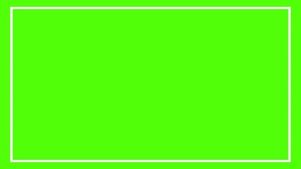 Minimalist Line Frame Border Animation Green Screen border shape Key Overlay intro animation green screen