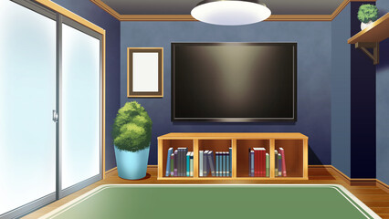 テレビがあるワンルーム