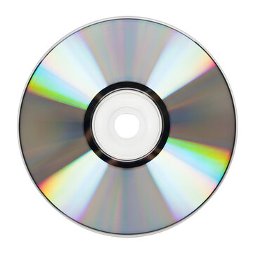 Blank CD or DVD disc holographic reflection PNG