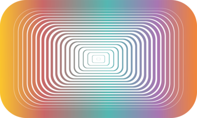 Abstract Gradient Rectangle Tunnel Background