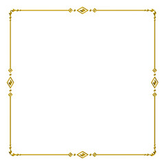 gold frame for the text with a frame
