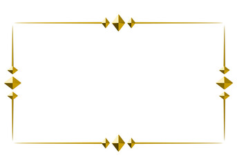 gold frame for text
