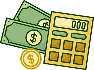 Financial Calculation Calculator with Money