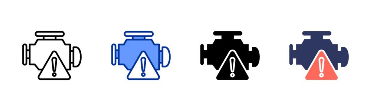 Engine Failure icon sheet multiple style collection