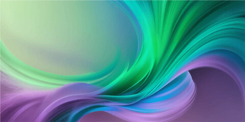 Abstract colorful blue wave design with futuristic flowing lines pattern and smooth fractal light texture background illustration