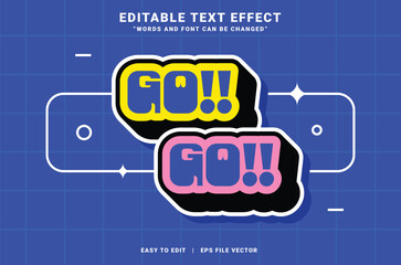 Vibrant Editable Text Effect in Bold Bubble Letter Style with Pop Art Design