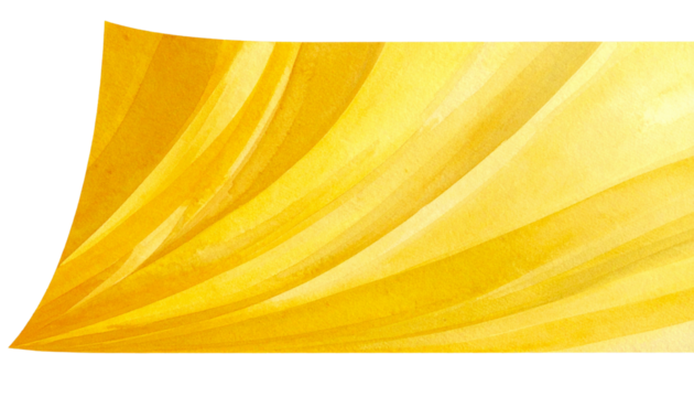 Abstract Yellow Watercolor Sunburst Background Banner Isolated