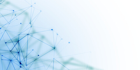 Abstract technology geometry surfaces, lines and points background, Used as digital wallpaper and technology background.