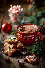 christmas cookies and coffee