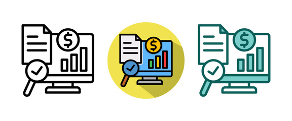 Revenue Monitoring whitegreen icon