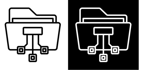 Folder  Icon Set White Style Collection