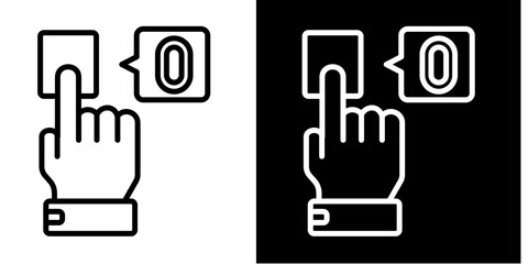 Touch Id  Icon Set White Style Collection