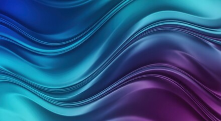 Abstract blue and purple wave-like background with streaks of light.