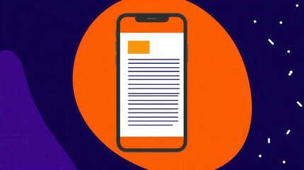 Mobile App Content | Digital Article | Smartphone Reading