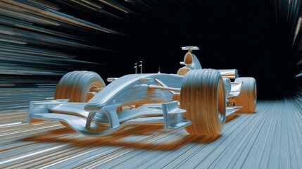 Racing Car Speed, Futuristic, Abstract Art, Motorsport