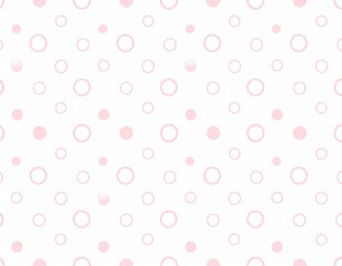 シンプル　やわらかい　ピンク　ドット　水玉　模様　イラスト