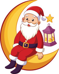 Christmas Santa Claus Vector Art for T-Shirts, Cute and Artistic Santa Claus T-Shirt Vector, Santa Claus Vector T-Shirt Designs