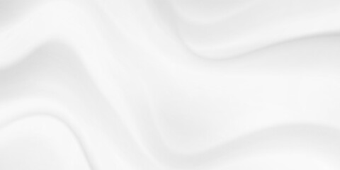 Closeup of rippled white silk fabric